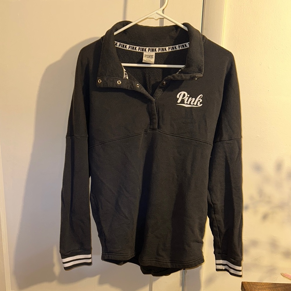 Black PINK Quarter-Zip Pullover